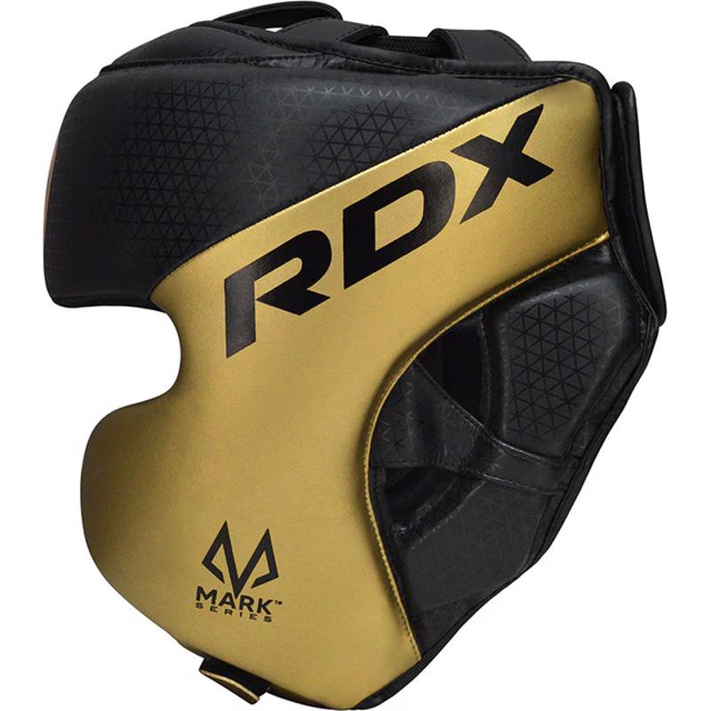 RDX L1 MARK PRO CHEEK BOXING TRAINING HEAD GUARD BLACK/gold